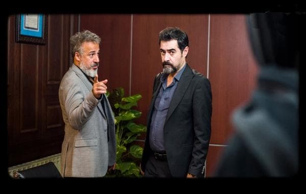 شهاب حسینی و امیر آقایی در سریال گناه فرشته شهاب حسینی و امیر آقایی در سریال گناه فرشته